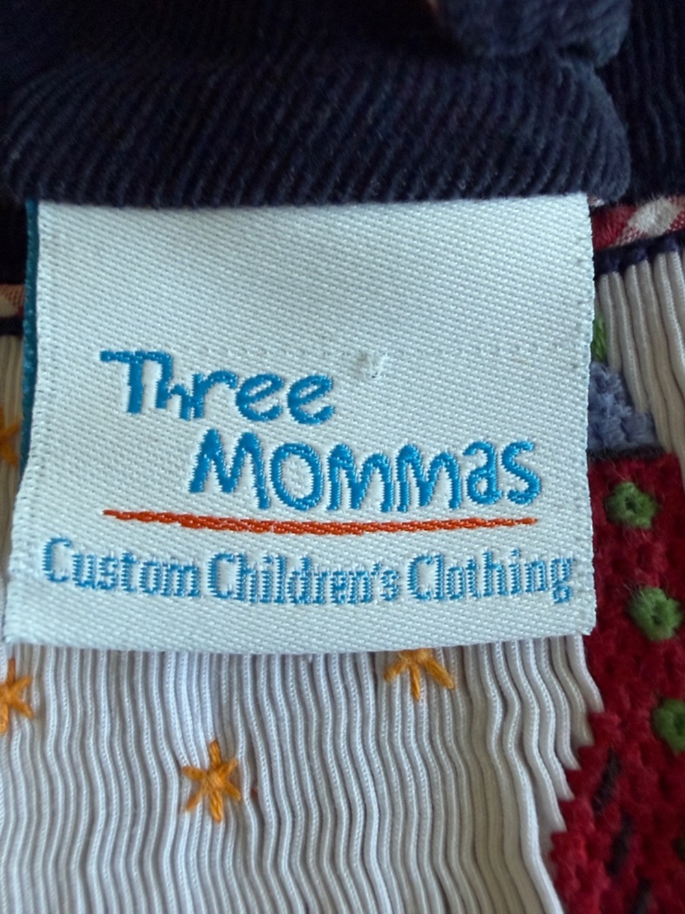Three Mommas Smocked Rocket Longall 18-24M Navy Corduroy Boys Boutique Overalls - Picture 2 of 7